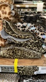 Green Leopard Leather