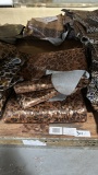 Rose Gold Leopard Leather