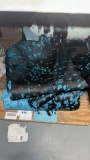 Black, White Turquoise Leather