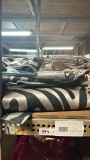 Gray Black White Zebra Leather