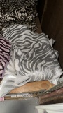 Silver Zebra Leather