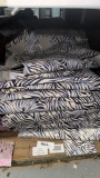 Lavender Purple Zebra Leather