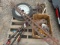Fishing rods - tractor tire - sickle mower blades - rake parts