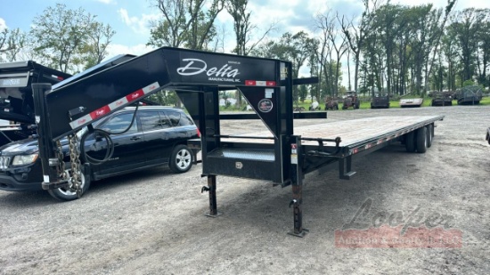 2022 Delta 40ft Gooseneck Flatbed Trailer