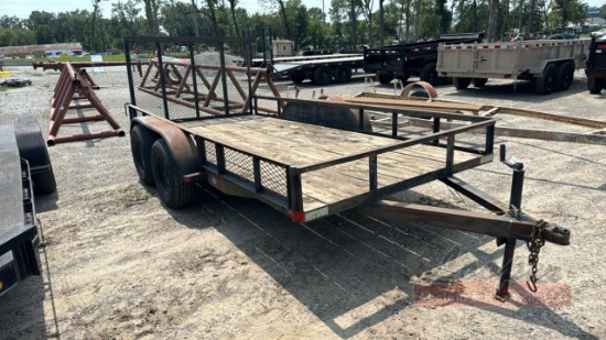 16ft Tandem axle utility trailer w/ drop gate