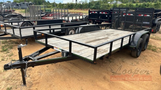 16ft Utility Trailer with Drop Gate