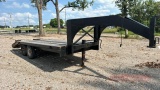 21ft Gooseneck Flatbed Trailer