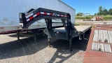 40 FT PJ 5th wheel flatbed trailer