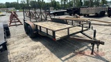 16ft Tandem axle utility trailer w/ drop gate