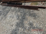 2 pc red iron c Chanel - 1 pc 1 inch red iron square tubing