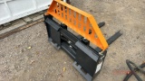 Skid steer hydraulic pallet forks
