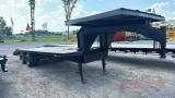 25ft Gooseneck Flatbed Trailer