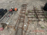 2 metal ladders