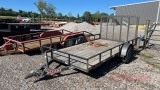 12ft Utility Trailer with Drop Gate