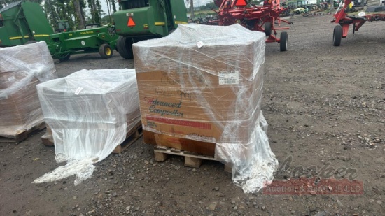 Pallet of Water Pumps - moog chadis parts - brakes - timing kits - lug nuts - wheel hubs - brake hos