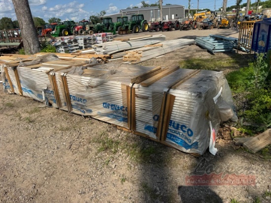6 Pallets and Bundles of Wood Trim and Crown Moulding