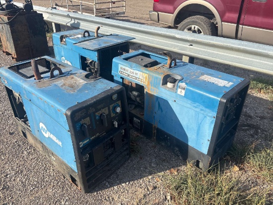 (3) Miller Welders Bobcat 225