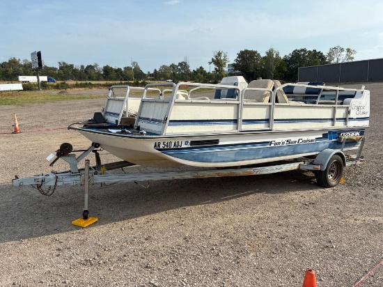 18ft Ozark Crappie Cruiser Pontoon Boat