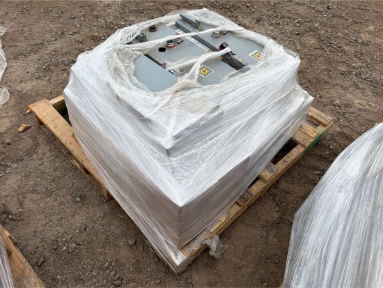 Pallet of Square D Electrical Disconnect Enclosures