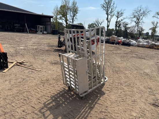 6ft Aluminum Adjustable Ramps And Cart With Rack