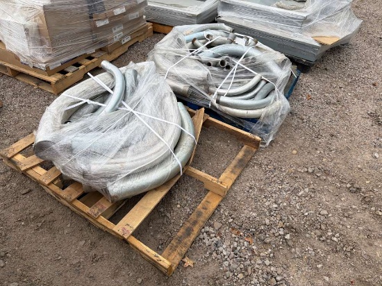 (2) Pallets of Galvanized Steel Conduit & Pipe Fittings