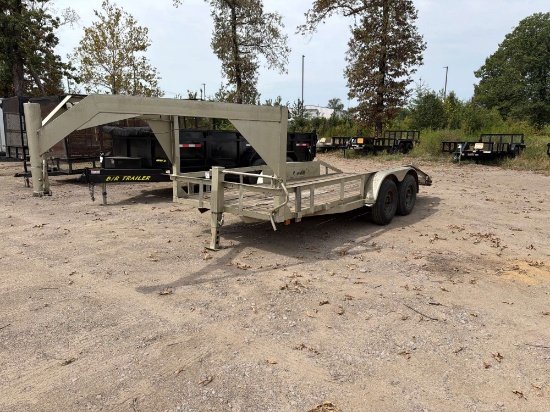16ft Tandem Axle Gooseneck Utility Trailer