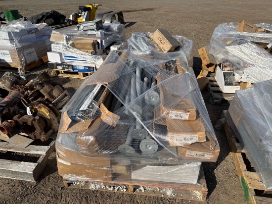 Pallet of New Assorted Light Pole Components