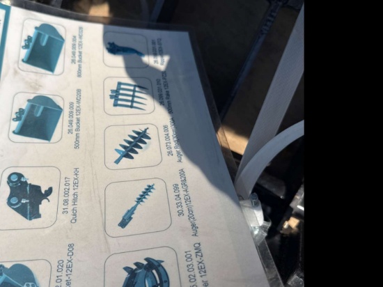 9 piece mini excavator attachment set