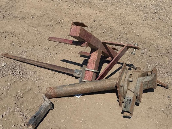 Hitch Mounted Vise and Hay Spear