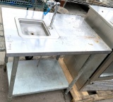 24x36'' Work table w/ sink