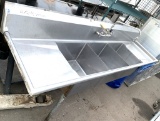 24x90” 3 tub 2 db Sink