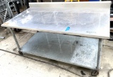 36x72” work table with castors