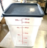 22 qt Storage Food Containers w/ Lids