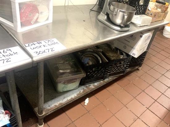 30x72" Work Table