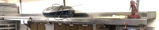 12x94" Wall Shelf w/ Ticket Holder