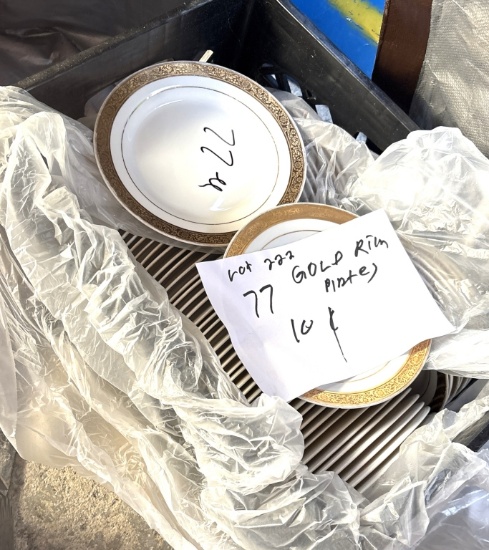 8" Gold Rim Plates