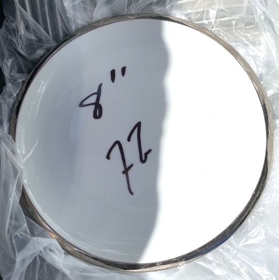 8" Gold Rim Plates