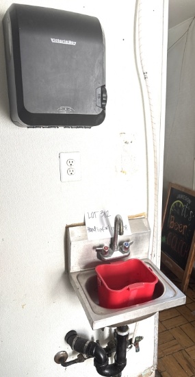 Hand sink w/ Paper Dispenser