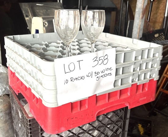 Dishwasher Racks w/ Wine Glasses