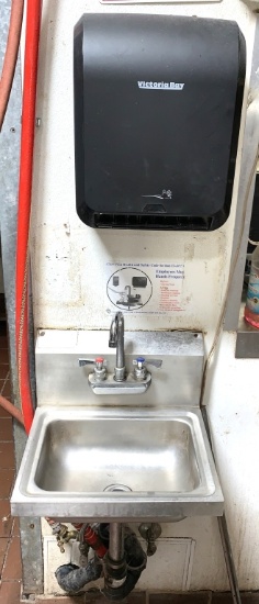 Mount Hand Sink w/ Paper Dispenser