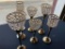 7 Piece Metallic Candlesticks