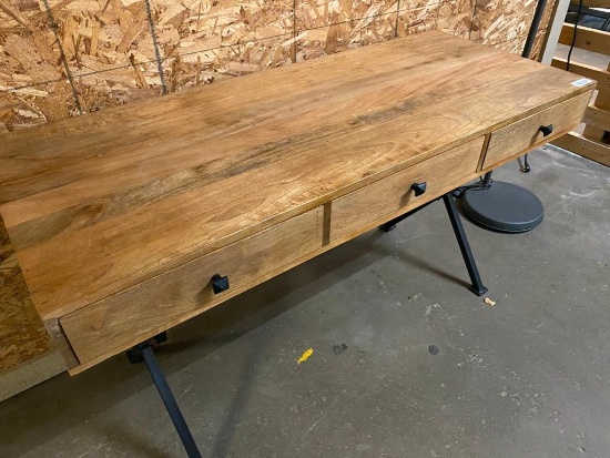 Metal + Wood Modern Desk