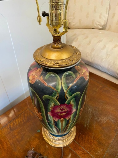 Pair Oriental Ceramic Lamps