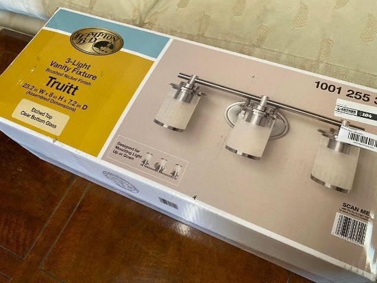 Hampton Bay 3 Light Vanity Fixture