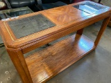 Oak + Glass Hall Table