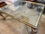 Glass + Metal Cocktail Table