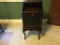 Walnut Finish Smoking Stand w/Queen Ann Style Legs