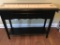 Black Painted Sofa Table w/ 1 Drawer & Table Runner
