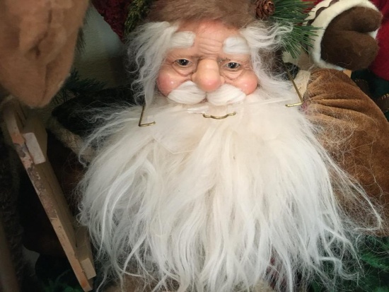 3 pc Vintage Style Santa Lot