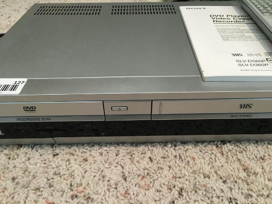 Sony DVD/VCR Recorder Combo w/Remote & Instructors